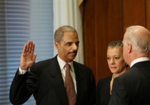 Eric Holder, Joseph Biden, Sharon Malone